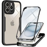 Techsuit ColorVerse 360 Series obostrana zaštitna maska za iPhone 14 Pro – crna | shoptok.hr