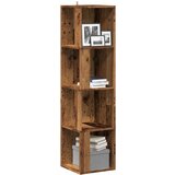 vidaXL Kutni ormarić boja staro drvo 33x33x132 cm konstruirano drvo | shoptok.hr