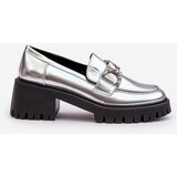 Boto Women's Leather Half-Boots On Massive Heel Silver Lemmitty | Eponuda.ba