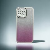  futrola shine sa zastitom za kameru za iphone 15 (6.1) srebrno roze Cene