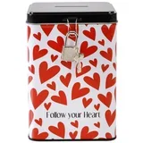 Kasica metalna s ključem Heart XL2011B