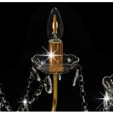 x Luster s perlama zlatni 12 žarulja E14 | shoptok.hr