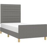  Okvir za krevet bez madraca tamnosivi 90x190 cm od tkanine | shoptok.hr