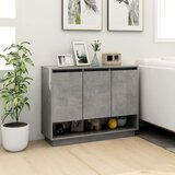  Komoda siva boja betona 97x31x75 cm od konstruiranog drva | shoptok.hr