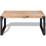 Maison Chic Klubska mizica - kavna mizica - Nizka mizica Masiven Akacijev Les 100x60x45 cm, (21753481) Cene