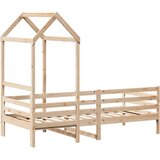  Dnevni krevet s krovom bez madraca 80x200 cm Masivno drvo | shoptok.hr