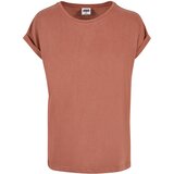 Urban Classics Women's Modal Terracotta T-Shirt with Extended Shoulder | shoptok.hr