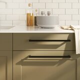  Ručke za ormarić 5 kom crne 320 mm od nehrđajućeg čelika | shoptok.hr