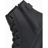 Ombre Men's high top sneakers with zipper for easy donning - black | shoptok.hr