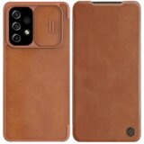 Nillkin preklopna torbica qin pro z zaščito kamere za samsung galaxy A54 - rjava | Shoptok.si