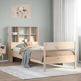 vidaXL Krevet s regalom za knjige bez madraca 90x200 cm od borovine Cijene