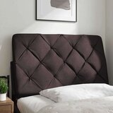  Jastuk za uzglavlje tamnosmeđi 80 cm od tkanine | shoptok.hr