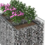  Gabionski uzdignuti krevet 2 pcs Srebrna | shoptok.hr