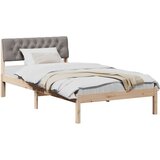  Okvir kreveta Smeđa i taupe 100 x 200 cm Masivna borovina | shoptok.hr