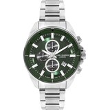Lee Cooper Muški ručni sat, Kvarcni mehanizam, 45mm, Zeleno kućište, Srebrne boje, LC07830.370 | Eponuda.com