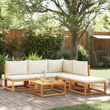 vidaXL 6-dijelna set vrtnih sofa s jastucima masivno bagremovo drvo | shoptok.hr