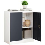 MID.YOU ARHIVSKA OMARA antracit, bela | Shoptok.si