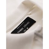 Ombre Men's polo shirt with zipper neckline - white | Shoptok.si