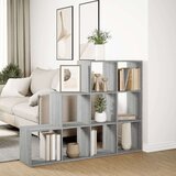 vidaXL Pregrada/regal za knjige 3razina sonoma 137,5x29x103,5cm drveni | shoptok.hr