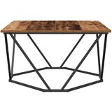  Kava Stol Staro drvo 80 x 80 x 45 cm Inženjerska drva i čelik | Eponuda.ba