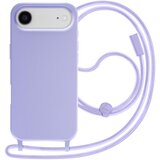 AVIZAR Ovitek za iPhone Air iz silikona Soft Touch z nastavljivo vrvico za okoli vratu, Lavanda, (5000190143) | Shoptok.si