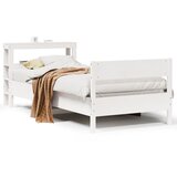 Maison Chic Posteljni okvir - Enojna postelja - Postelja za odrasle brez vzmetnice bel 90x190 cm trdna borovina-J6969, (21768999) | Shoptok.si