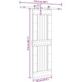  Klizna vrata NARVIK Prirodna i crna 70 x 210 cm (152,5 cm) | shoptok.hr