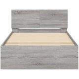  Okvir za krevet s uzglavljem boja hrasta 100x200 cm drveni Siva 100 x 200 cm | shoptok.hr