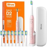 Bitvae Sonična zobna ščetka z nastavkom, ročajem in kovčkom D2 (roza), (21029316) | Shoptok.si