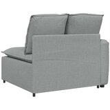  Modularni kauč s naslonom za ruke i jastucima svijetlo sivi 100 cm | Eponuda.com