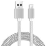 X Wave Kabl USB2.0 na Micro USB 1.2M,2A,aluminium,upleten srebrni Slike