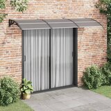 Maison Chic Nadstrešek - Senčniki za vrata črn 300x75 cm polikarbonat, (22039891) | Shoptok.si