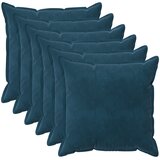  Presvlaka za jastuk 6 pcs HOUTEN Plava 60 x 60 cm Baršun | shoptok.hr