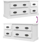 TV ormarić sjajni bijeli 100x35,5x45 cm od konstruiranog drva | Eponuda.com
