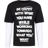 Jack & Jones Majica 'HAPPY' črna / bela | Shoptok.si