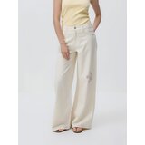 Reserved Wide leg traperice - krem | shoptok.hr