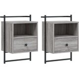 vidaXL Noćni ormarići zidni 2 kom boja hrasta 40 x 30 x 61 cm drveni | shoptok.hr