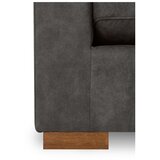 Scandic Antracitno siva sedežna garnitura iz umetnega usnja 225 cm Hamburg – | Shoptok.si