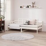  Dnevni ležaj bijeli 80 x 200 cm od masivne borovine | shoptok.hr