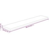  Daska za police 100x20x2,5 cm neobrađena masivna hrastovina | Eponuda.com