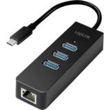 USB 3.2 Gen 1 Hub, 3-port, USB type C - Gigabit Ethernet