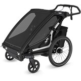 Thule Chariot Sport 2 double multifunkcionalna sportska prikolica za bicikl - 2 djece, crna | shoptok.hr
