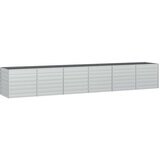  Povišena vrtna gredica 480 x 80 x 77 cm pocinčani čelik srebrna | shoptok.hr