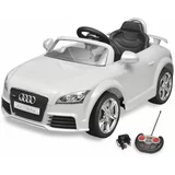 vidaXL Audi TT RS električni avto za otroke z dalinjcem bele barve