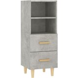 Maison Chic Komoda - Predalnik betonsko siva 34,5x34x90 cm konstruiran les, (21721084) | Shoptok.si