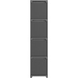 Police za izlaganje s 12 kutija od tkanine 103x30x141 cm sive | shoptok.hr