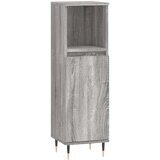 vidaXL Kupaonski ormarić sivi hrast 30x30x100 cm konstruirano drvo | shoptok.hr