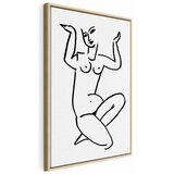  Slika - Uncertain Encouragement (1 Part) Vertical 80x120 U prirodnom drvenom okviru | shoptok.hr