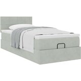 vidaXL okvir za krevet s madraca svjetlosivi 80x200 cm baršunasti | shoptok.hr