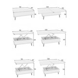 Hanah home Sto za dnevnu sobu Ada 90x38x60 cm, Antracit | Eponuda.ba